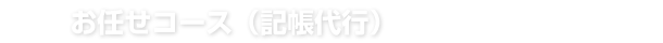 お任せコース(記帳代行)